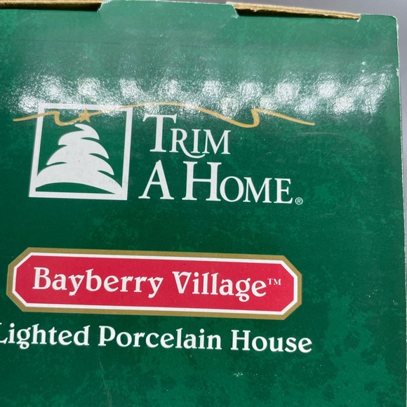 Christmas Village House Physician Office Bakery Collectible Porcelain (8B1) Vtg - Picture 4 of 9